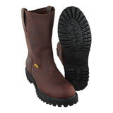 Botas de Trabajo Angus Boots 700 Crazy Choco con Suela Tractor Sin Casquillo