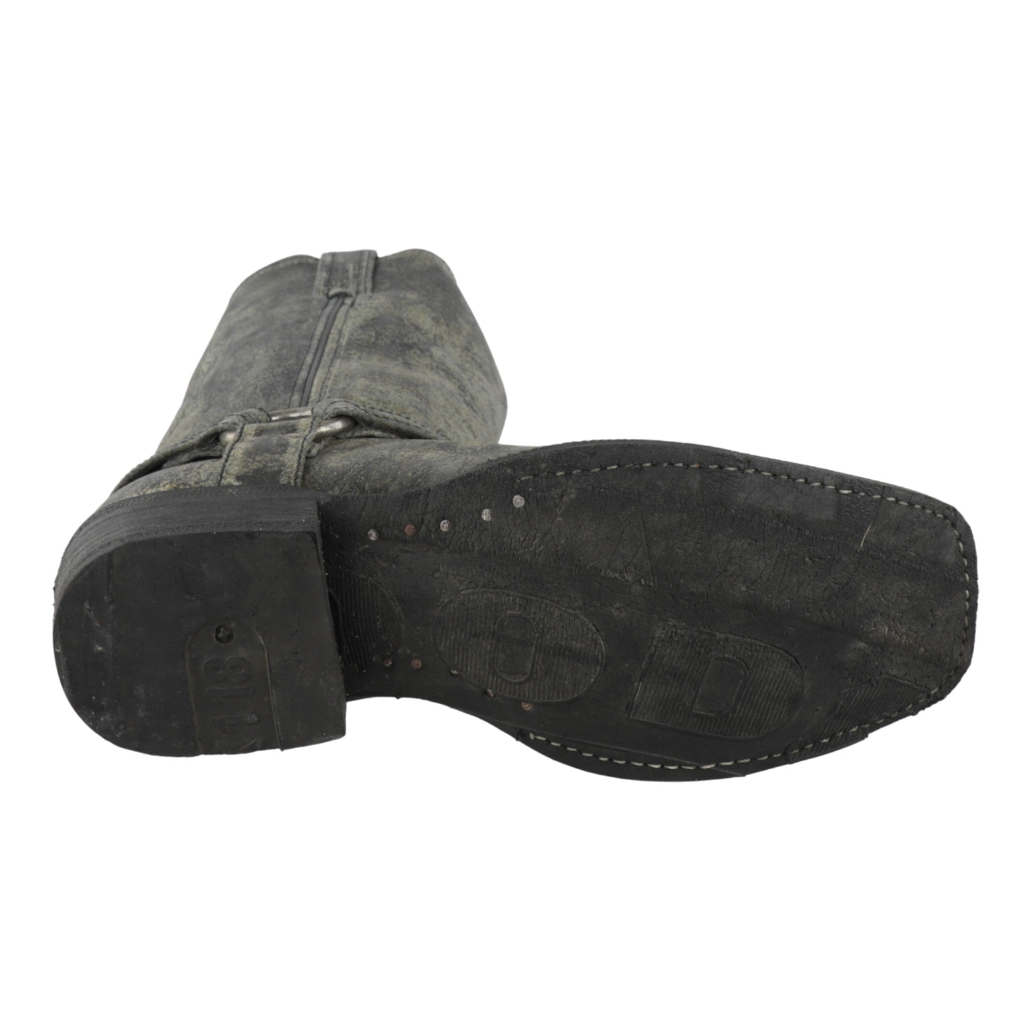 Suela de llanta antideslizante en Botas Biker Motociclista Paso Negro