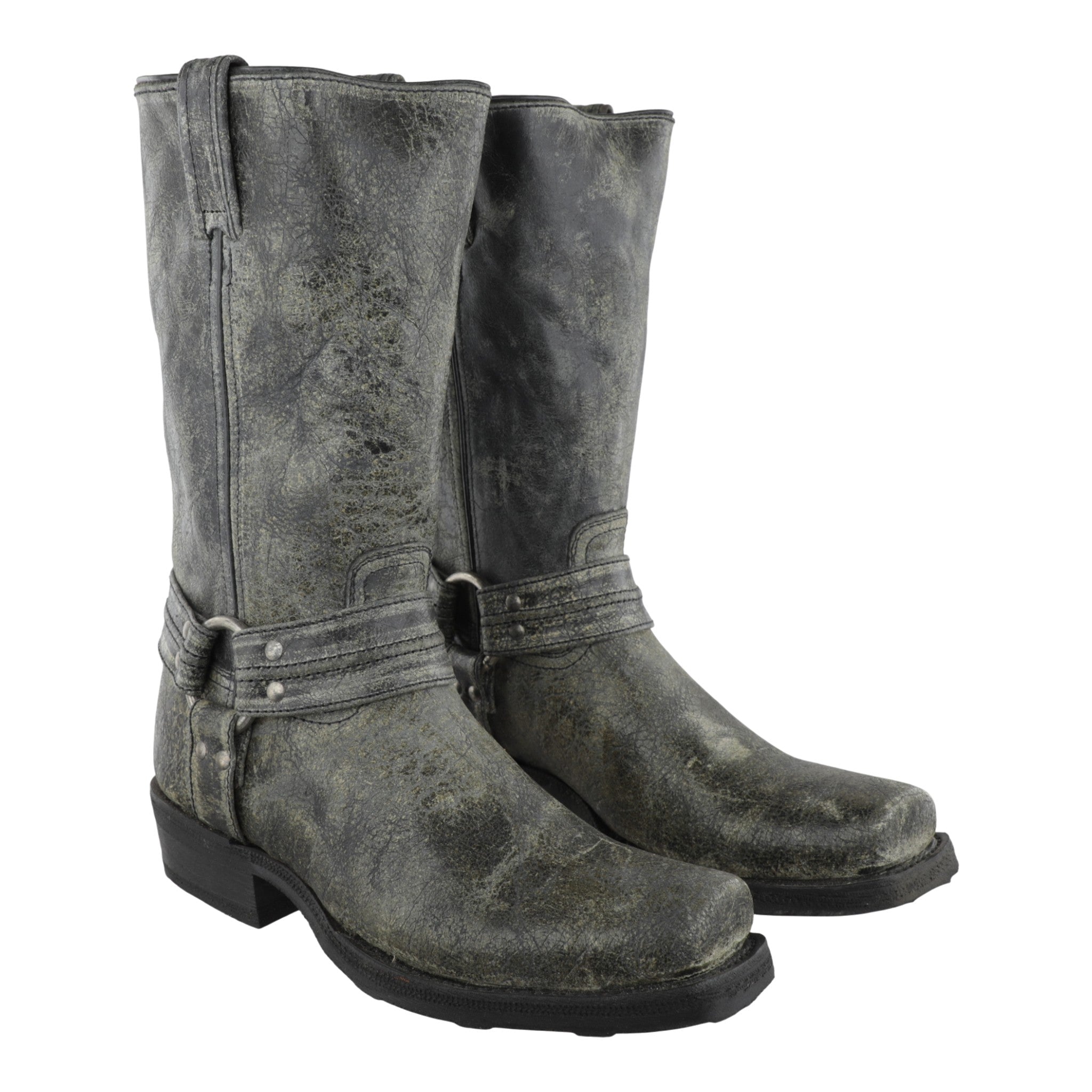 Par completo de Botas Biker Motociclista Paso Negro tipo Chopper