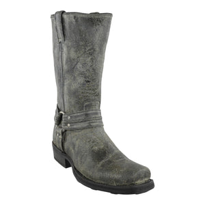 Botas Biker Motociclista Chopper Paso Negro Rústica vista frontal