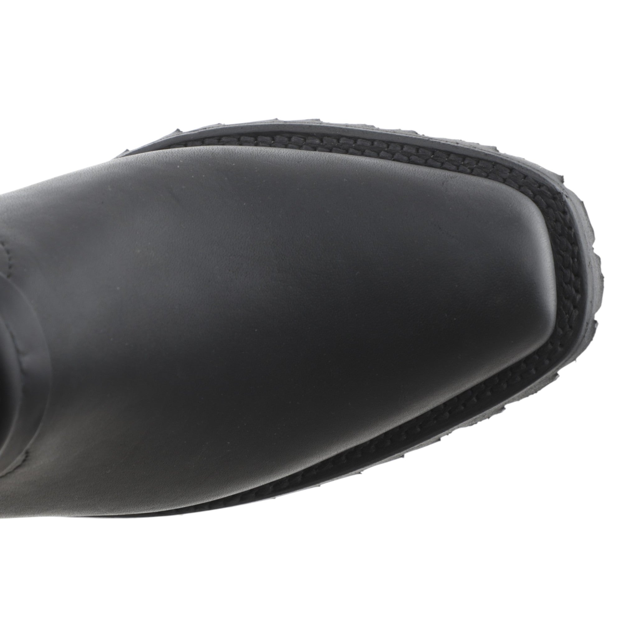 Botas Biker trompa de puerco vista de la horma por arriba 