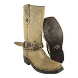 Botas Liberty Biker 306 trompa de puerco vaqueta paso tan horma ancha