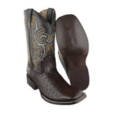 Botas Vaqueras Hombre Imitación Avestruz Bulldog