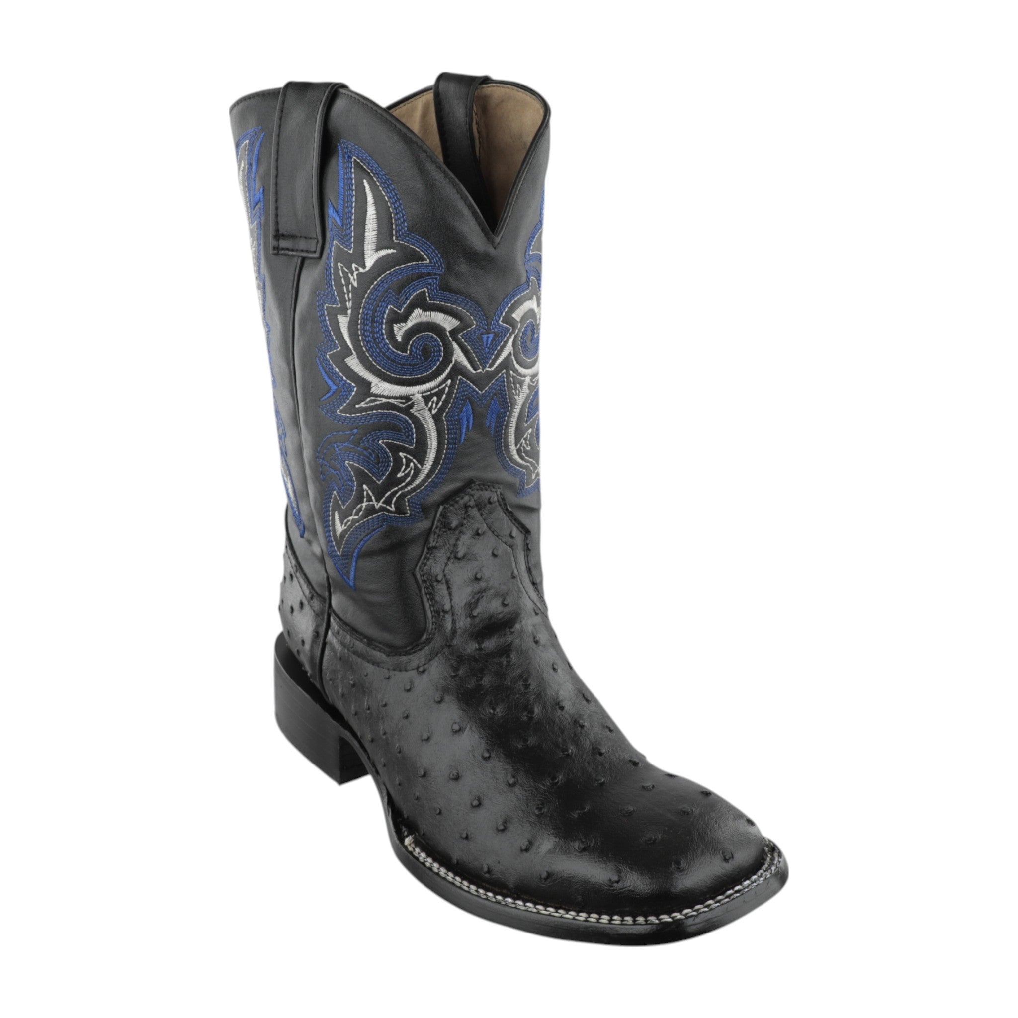 Botas Vaqueras Hombre Imitación Avestruz Bulldog