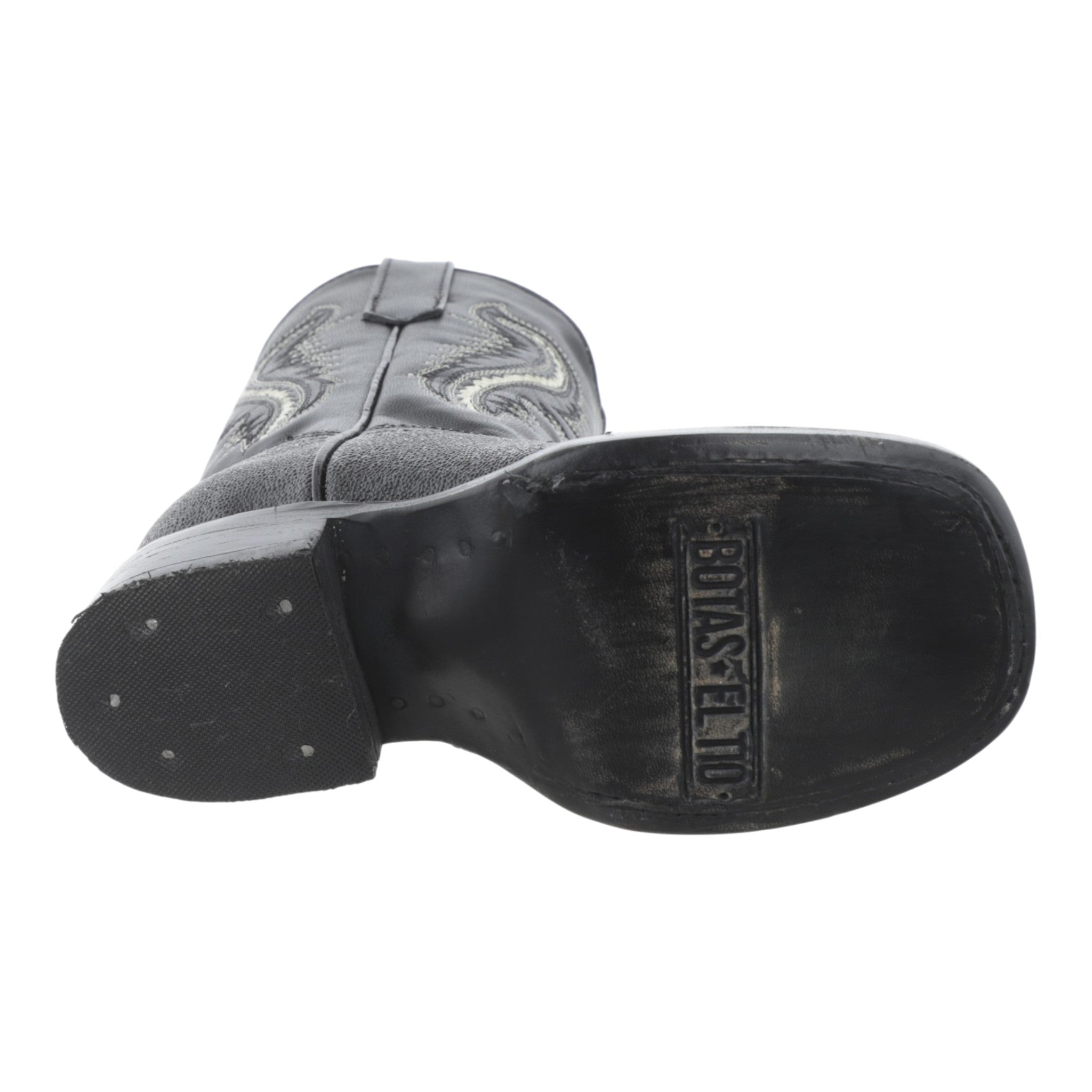 Suela de vaqueta de bota infantil imitación mantarraya, vista inferior