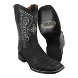 Botas vaqueras imitación pitón con suela vaqueta Bulldog vista frontal