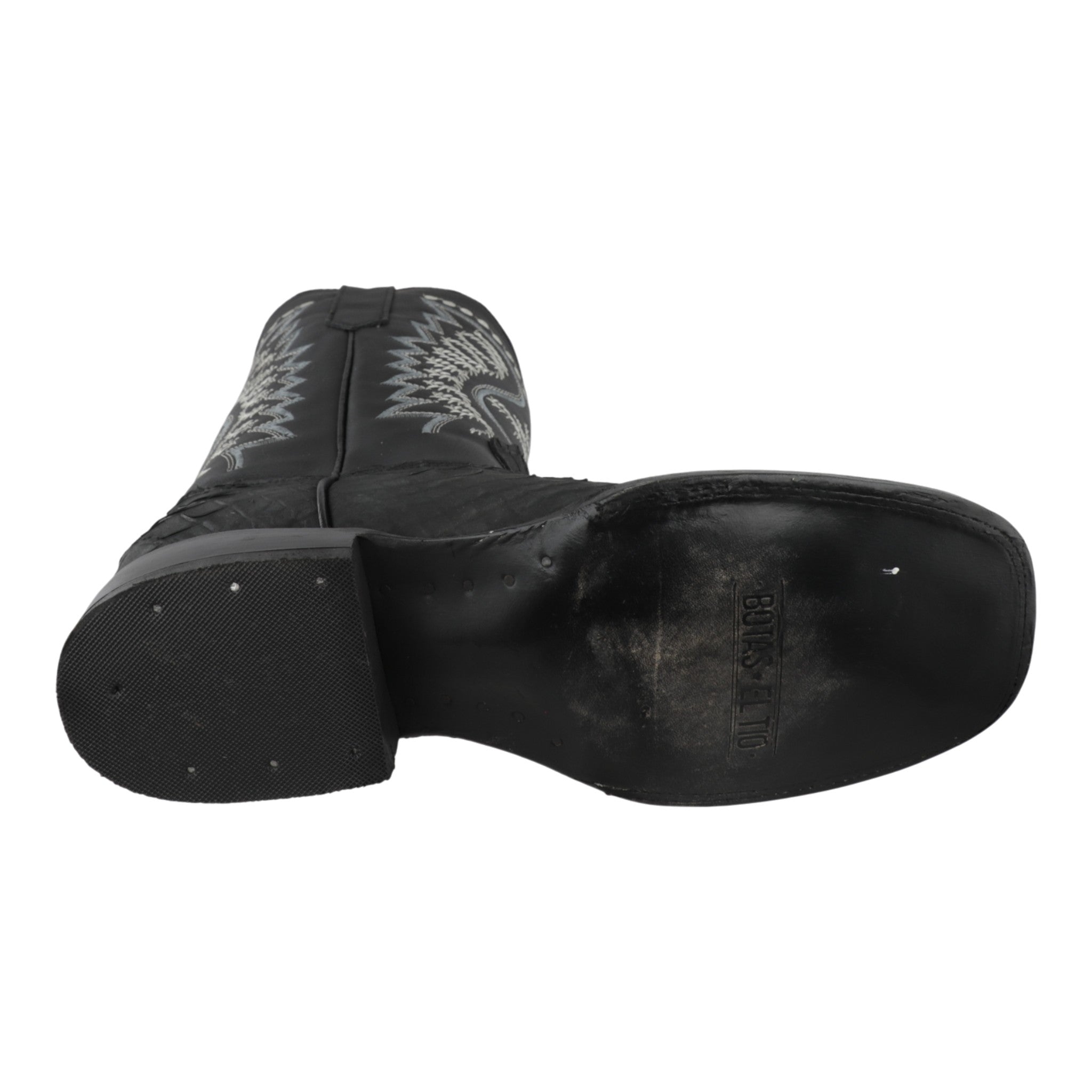 Suela vaqueta Bulldog en botas western imitación pitón