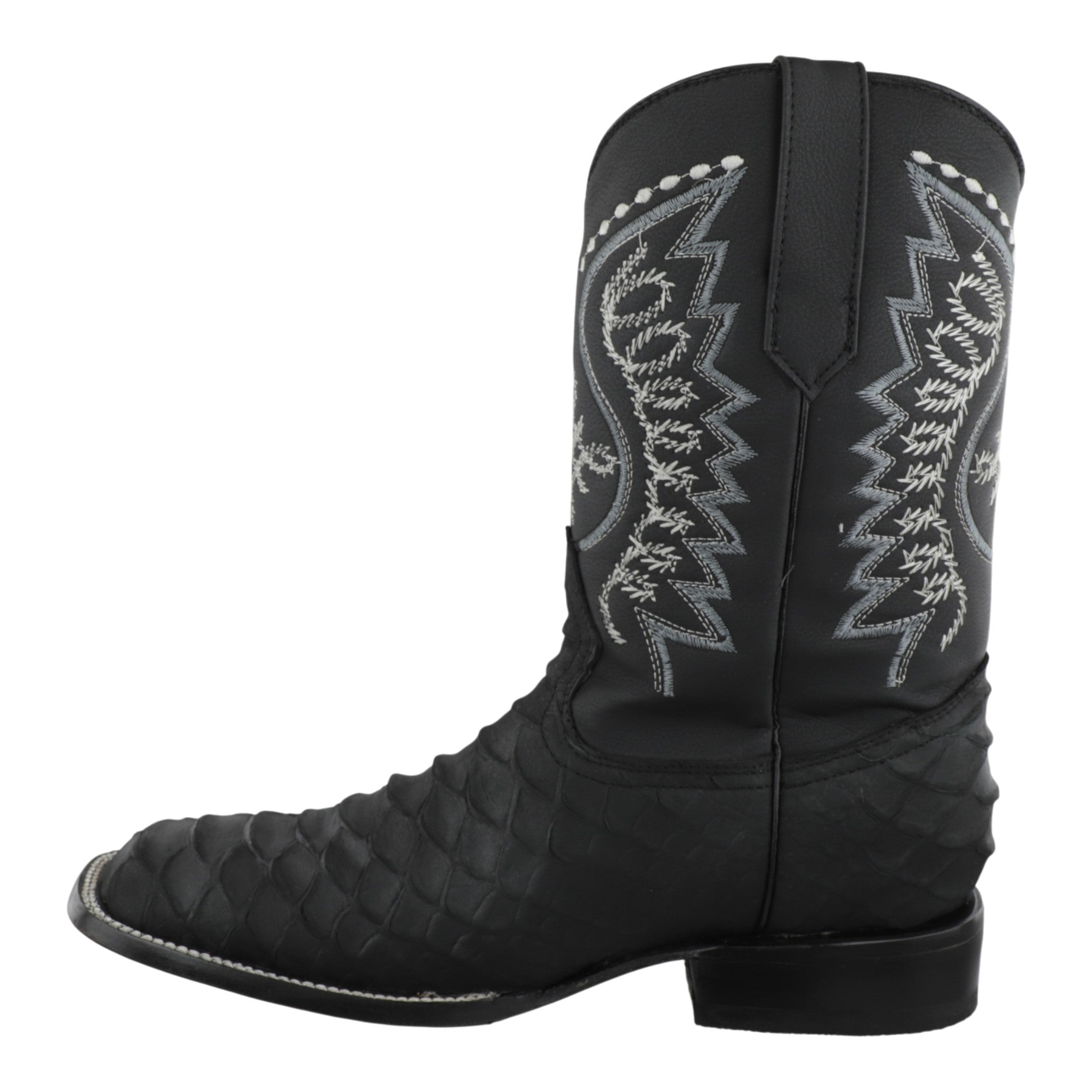 Botas vaqueras estilo rodeo imitación pitón para caballero