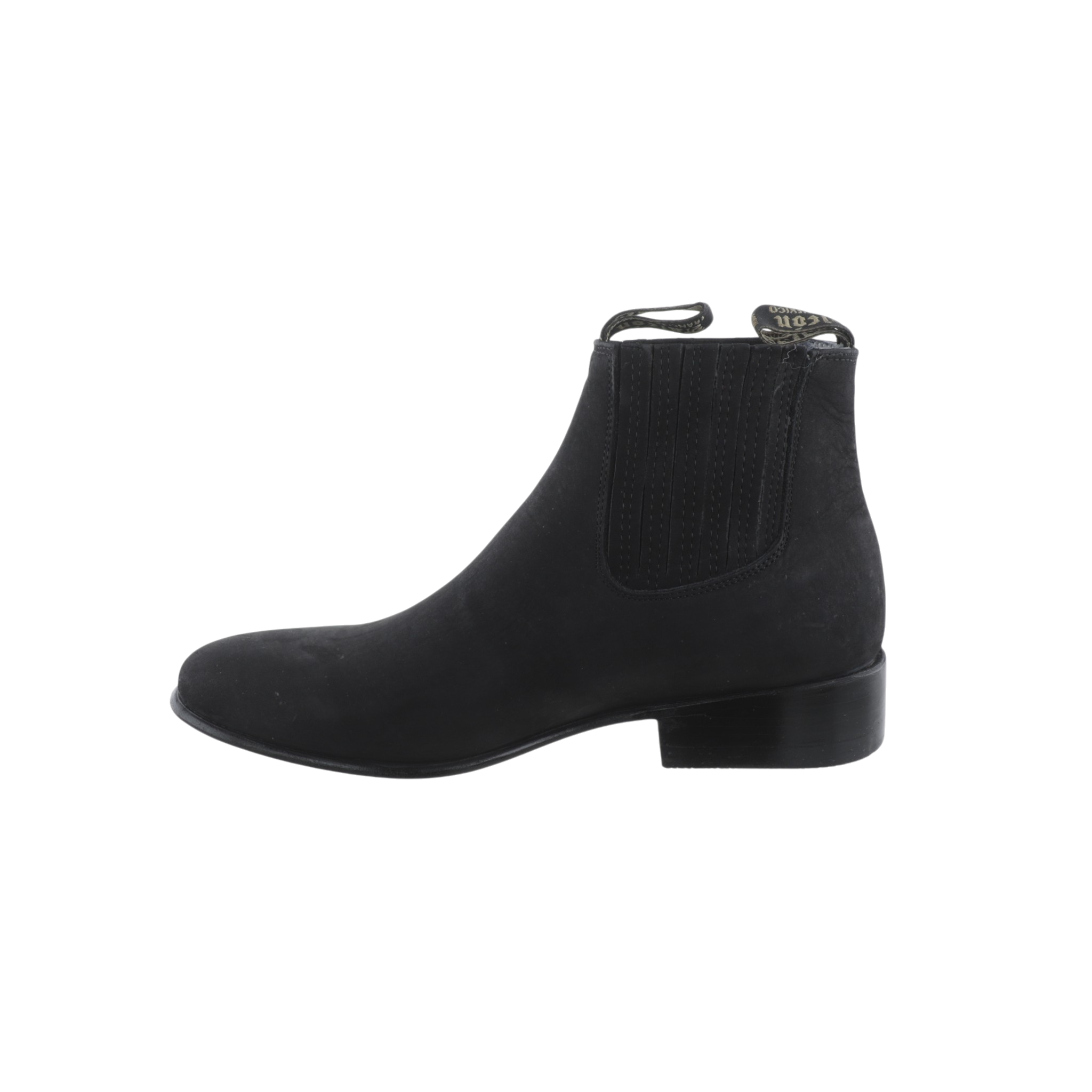 Interior con forro de piel completa en botín charro negro Botas El Tío