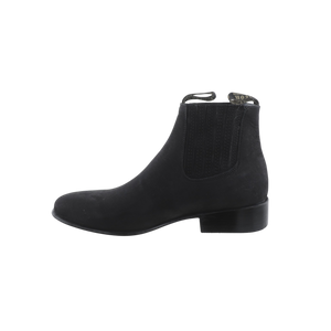 Interior con forro de piel completa en botín charro negro Botas El Tío