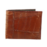 Cartera Vaquera de Piel de Anguila Negra Hecha a Mano