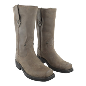 Botas motociclista Liberty detalle del cierre decorativo en el tubo