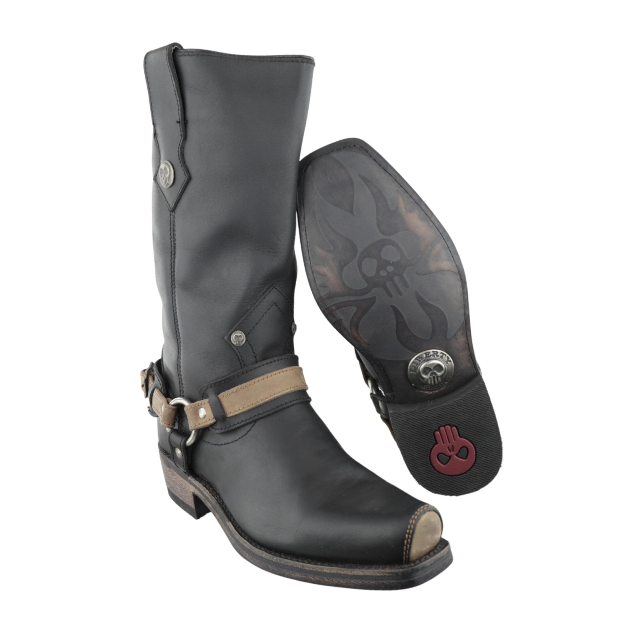 Botas Liberty 306 Chata con Herraje Miel y Suela Vaqueta