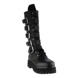 Botas Dark Punk Goticas 5 Hebilla Piel Cierre Altas Metal Dr