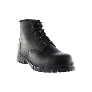 Botas de trabajo 160 piel carnaza negro con casco de acero