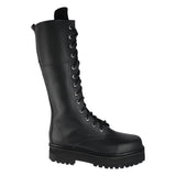 Botas dark 7041 sin latigos piel unisex 13 Ojillos