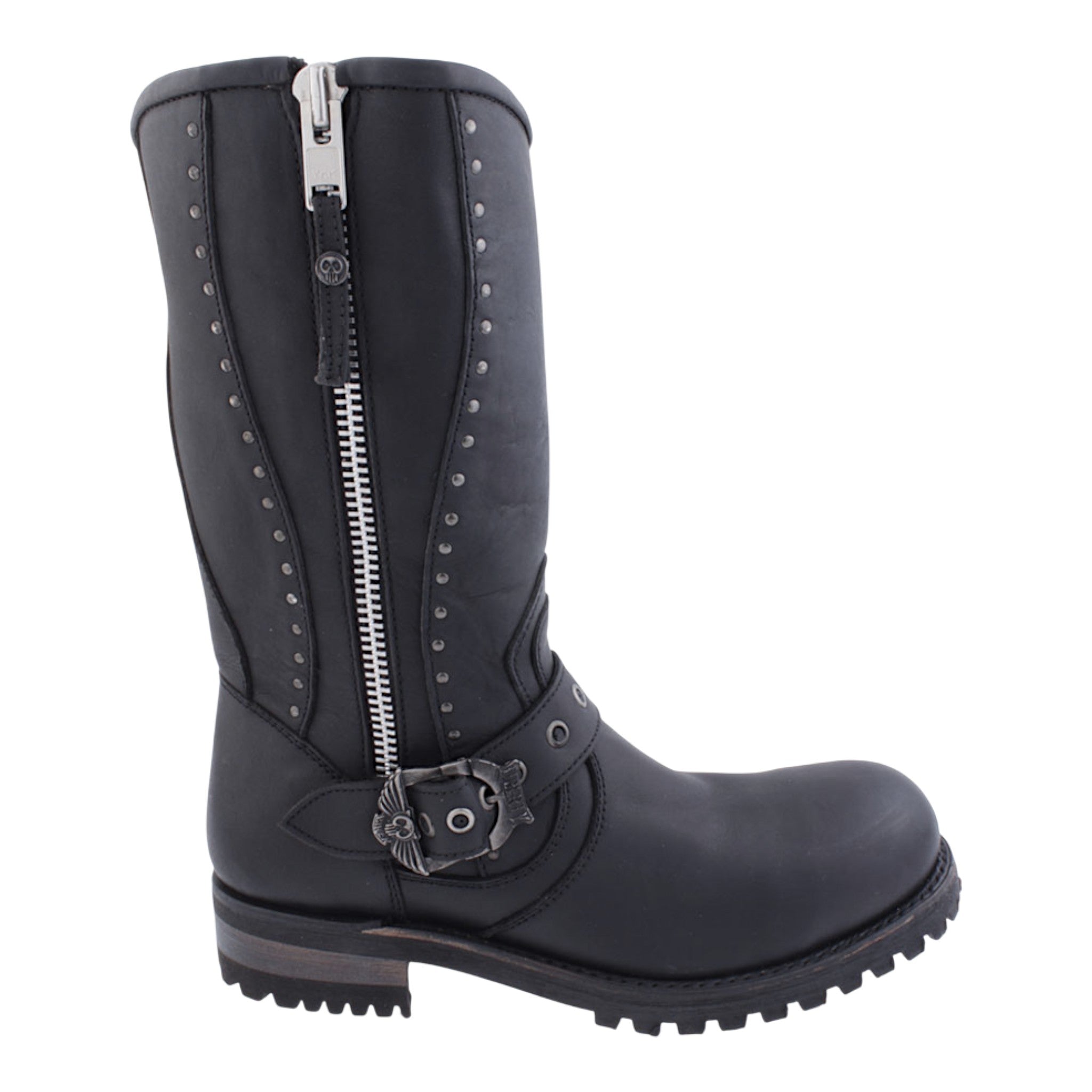 Botas Liberty Motociclista con Cierre y Casco de Acero