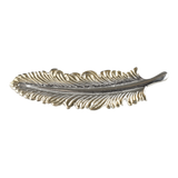 Pluma de metal para sombrero vaquero oro con plata accesorio western