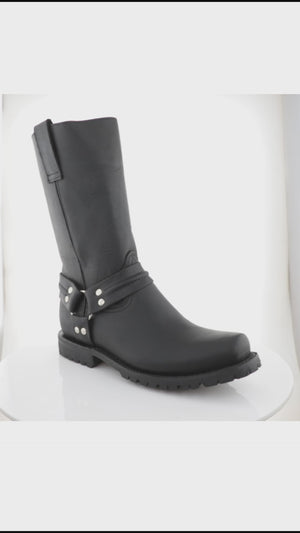 Video botas trompa de puerco en piel negro botas el tio