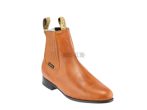 Botin Charro Piel Suela Hule Color Vaqueta