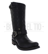 Botas Dama Liberty Biker Alta Cuadros Grizzly