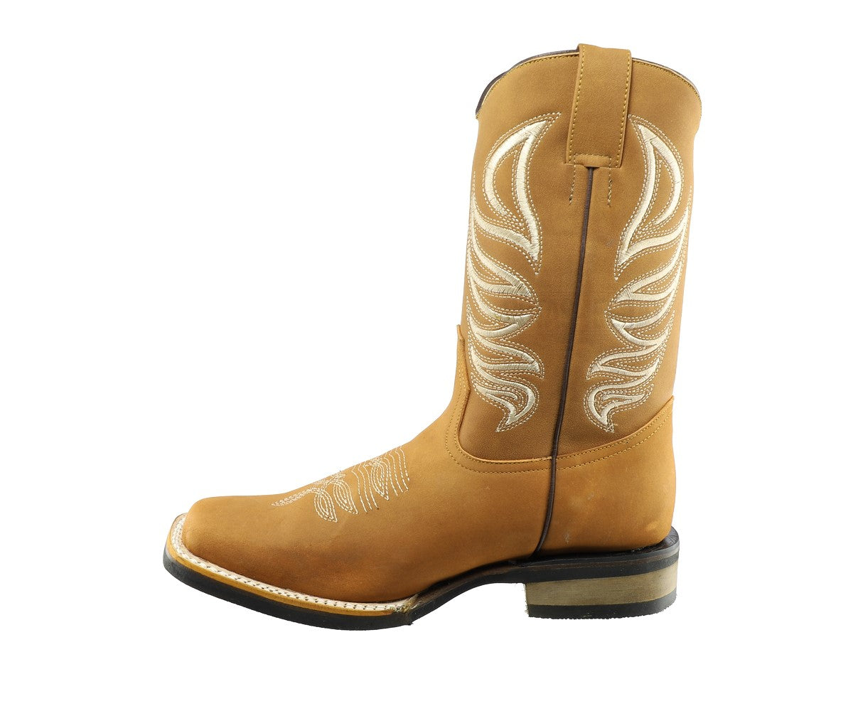 Botas Vaqueras Roper Ala Rodeo Nobuck Chata Suela Hule – Bota el tio