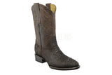 Botas Vaqueras Piel Original Piton Oval Nobuck Cafe